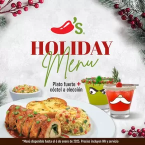 Catálogo Chili's en Riobamba | Holiday Menu  | 2024-12-04 - 2025-01-06