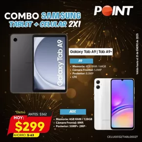 Catálogo Point | Combo Samsung Tablet + Celular 2 x1  | 2025-01-17T00:00:00-05:00 - 2025-02-01T23:59:00-05:00