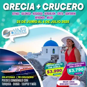 Catálogo Viajes y Destinos | Grecia + Crucero  | 2025-06-25T00:00:00.000Z - 2025-07-06T00:00:00.000Z