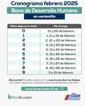 Catálogo Banecuador en Girón | Cronograma febrero 2025  | 2025-02-04T00:00:00.000Z - 2025-02-28T00:00:00.000Z