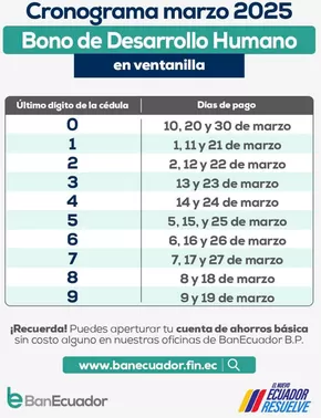 Catálogo Banecuador en Baños de Agua Santa | Cronograma MARZO | 2025-03-05T00:00:00.000Z - 2025-03-31T00:00:00.000Z