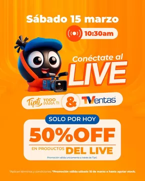 Catálogo TVentas en Quito | 50%OFF en productos del live | 2025-03-13T00:00:00.000Z - 2025-03-15T00:00:00.000Z